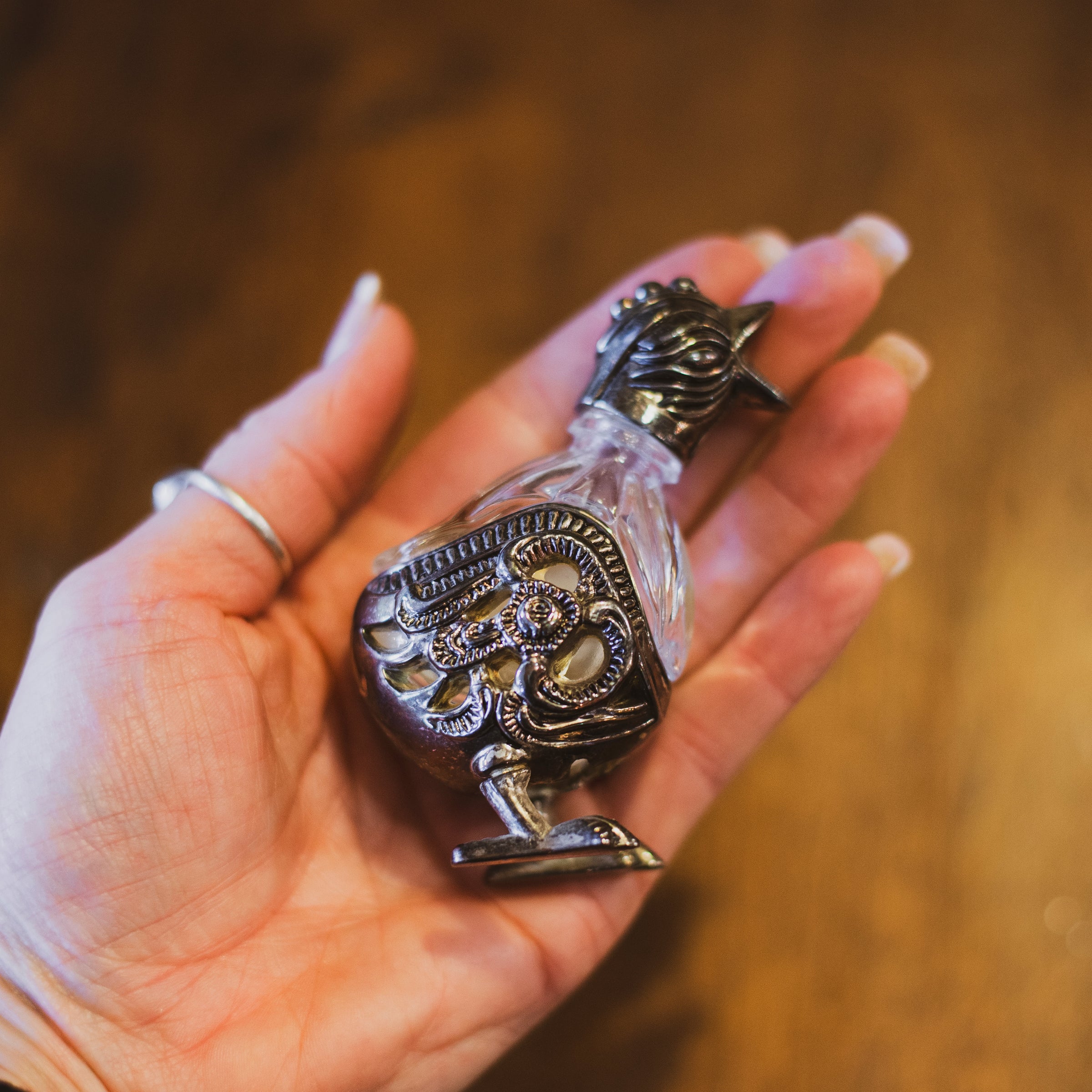 Vintage Godinger Silver and Crystal Salt and Pepper Shaker