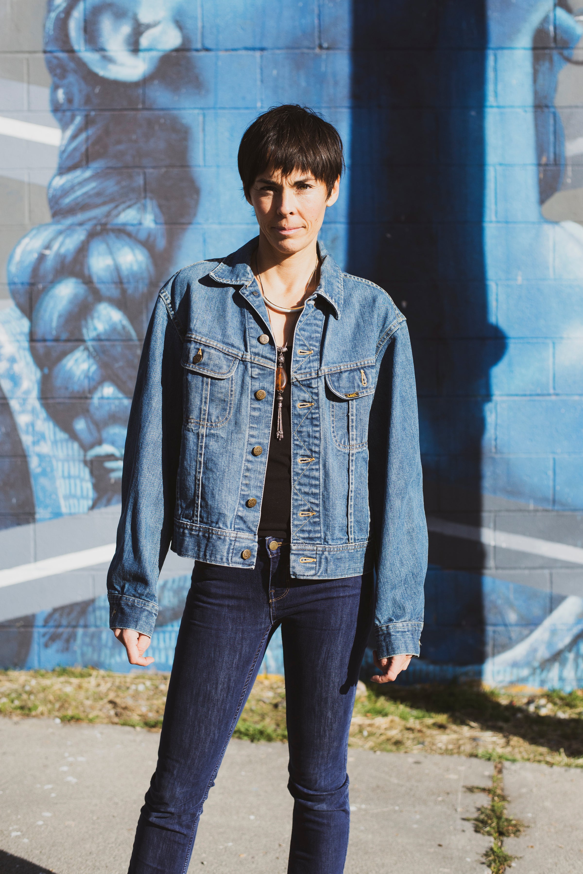 限定セールをすべて Panel Patchwork with Jacket Denim Lee Vintage Back Nest The | ジャケット・アウター